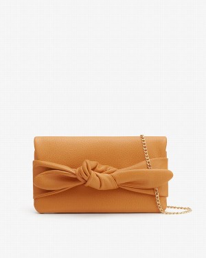 Cuyana Bow Clutch Tasker Dame Gul | ZXW1016NC