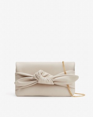 Cuyana Bow Clutch Tasker Dame Hvide | SQW6596DT