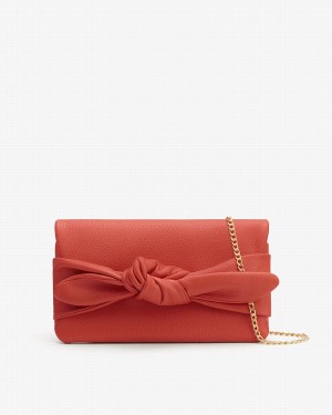 Cuyana Bow Clutch Tasker Dame Mørkekoral | BAM413BS