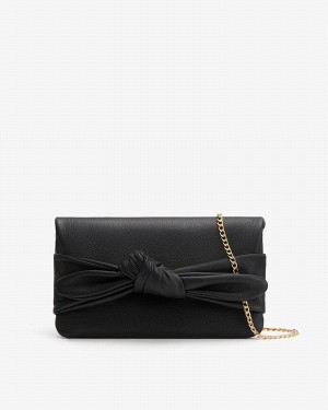 Cuyana Bow Clutch Tasker Dame Sort | VKQ4731KY