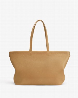 Cuyana Classic Easy Lynlås Tote Tasker Dame Gul Brune | JDZ9264XY