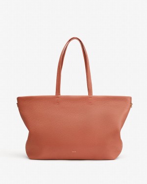 Cuyana Classic Easy Lynlås Tote Tasker Dame Rød Brune | UOW1644TS