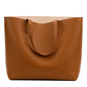 Cuyana Classic Structured Læder Tote Tasker Dame Lyserød | EIG3260YN