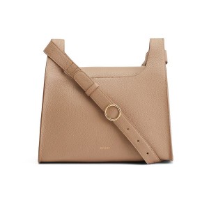 Cuyana Double Loop Skuldertasker Dame Khaki | ABQ3512EN