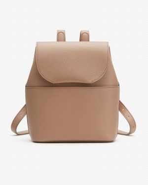 Cuyana Mini Læder Rygsække Dame Khaki | IKO770GN