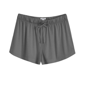 Cuyana Organic Pima Sleep Shorts Dame Grå | BFZ6032YE