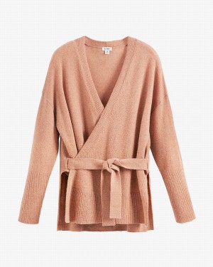 Cuyana Single Origin Cashmere Wrap Trøjer Dame Beige | ERY6175VZ