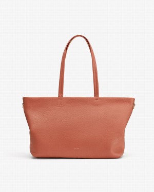 Cuyana Small Easy Lynlås Tote Tasker Dame Rød Brune | PVC7237CP