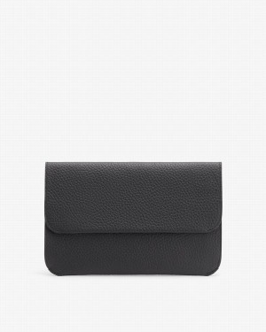 Cuyana System Flap Clutch Tasker Dame Sort | OYC265AP