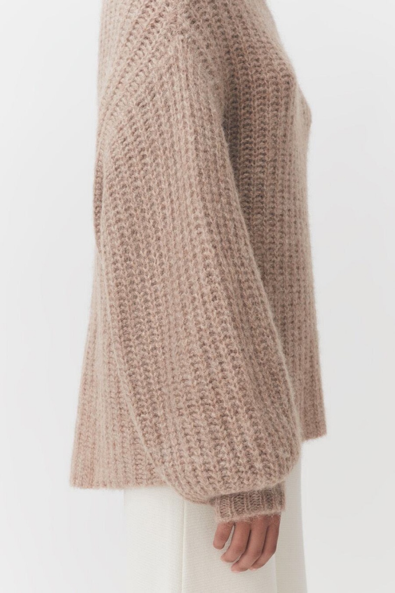 Cuyana Alpaca Uld Turtleneck Trøjer Dame Khaki | CLC8199RZ