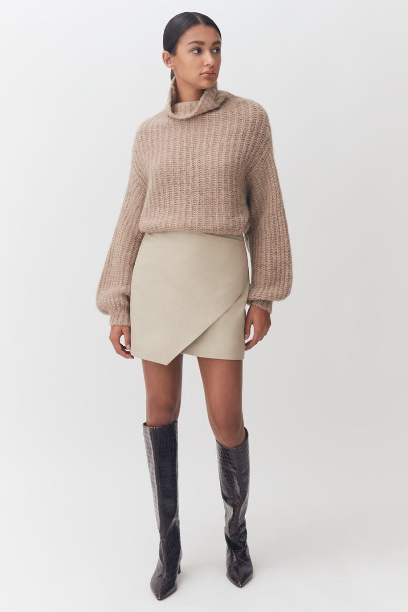 Cuyana Alpaca Uld Turtleneck Trøjer Dame Khaki | CLC8199RZ