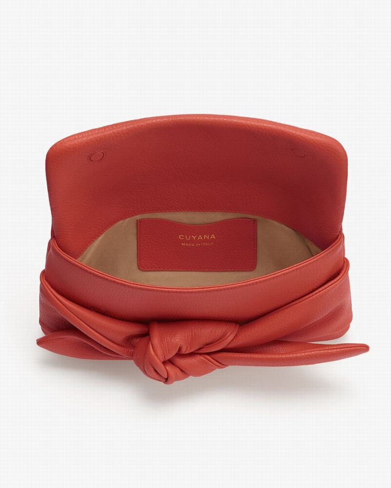 Cuyana Bow Clutch Tasker Dame Mørkekoral | BAM413BS