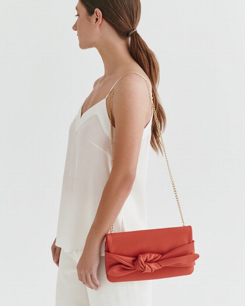 Cuyana Bow Clutch Tasker Dame Mørkekoral | BAM413BS