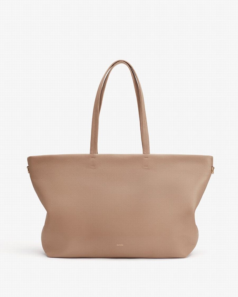 Cuyana Classic Easy Lynlås Tote Tasker Dame Khaki | XWI4123BE