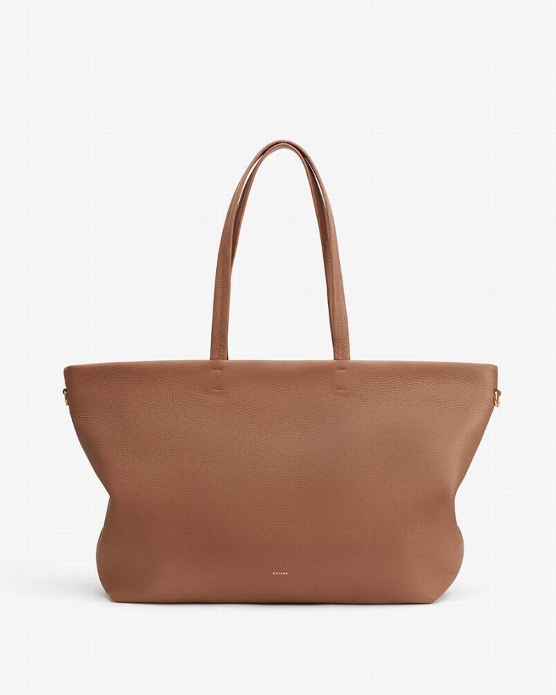 Cuyana Classic Easy Lynlås Tote Tasker Dame Brune | ERB229DD