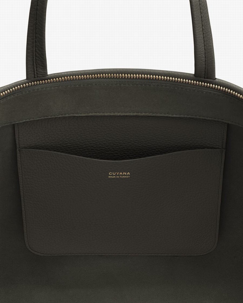 Cuyana Classic Easy Lynlås Tote Tasker Dame Mørkegrøn | NCR3578OF