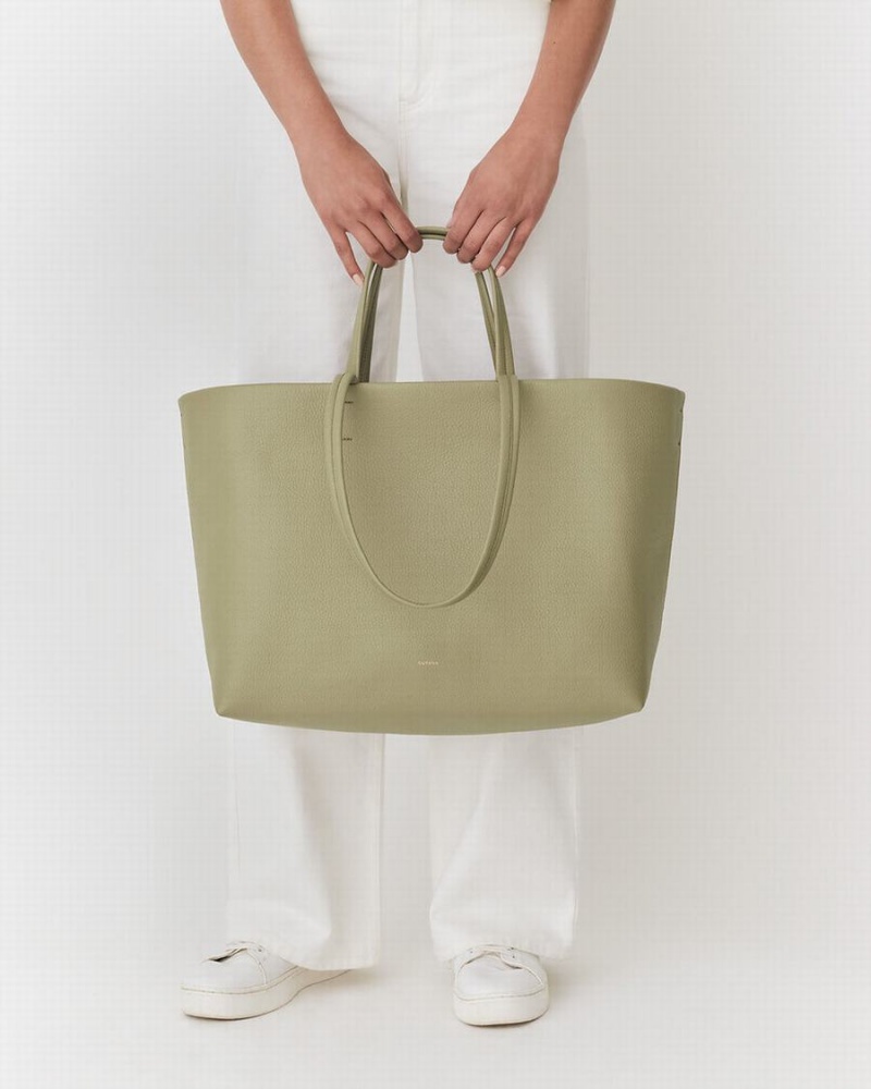 Cuyana Classic Easy Tote Tasker Dame Grøn | NLU2929WL