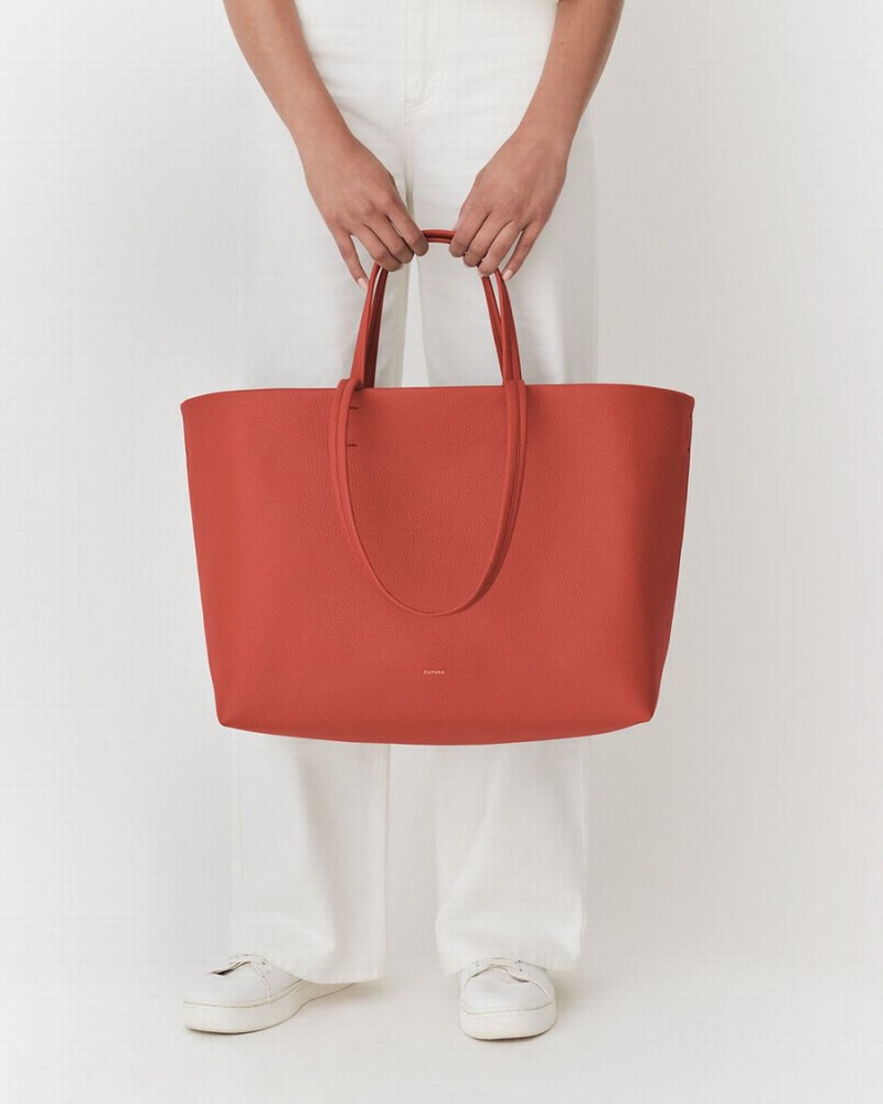 Cuyana Classic Easy Tote Tasker Dame Mørkekoral | KTR5931ED