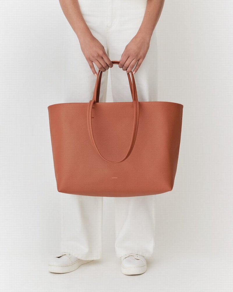 Cuyana Classic Easy Tote Tasker Dame Rød Brune | CWE758WB