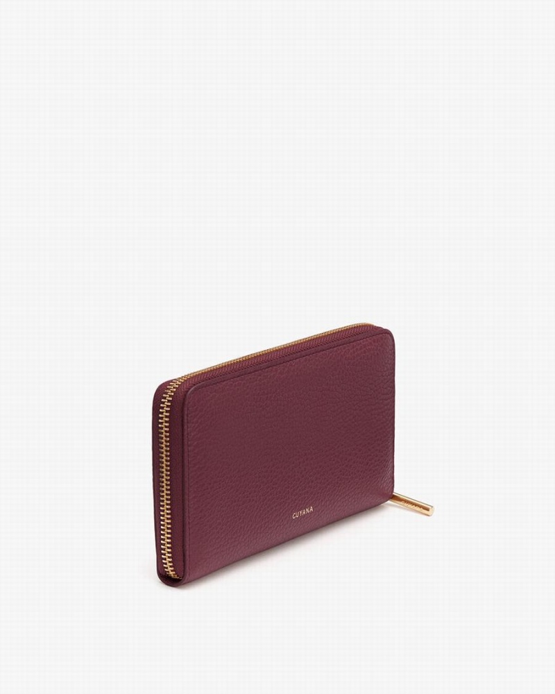 Cuyana Classic Zip Around Pung Dame Bordeaux Lyserød | XPP2814IO