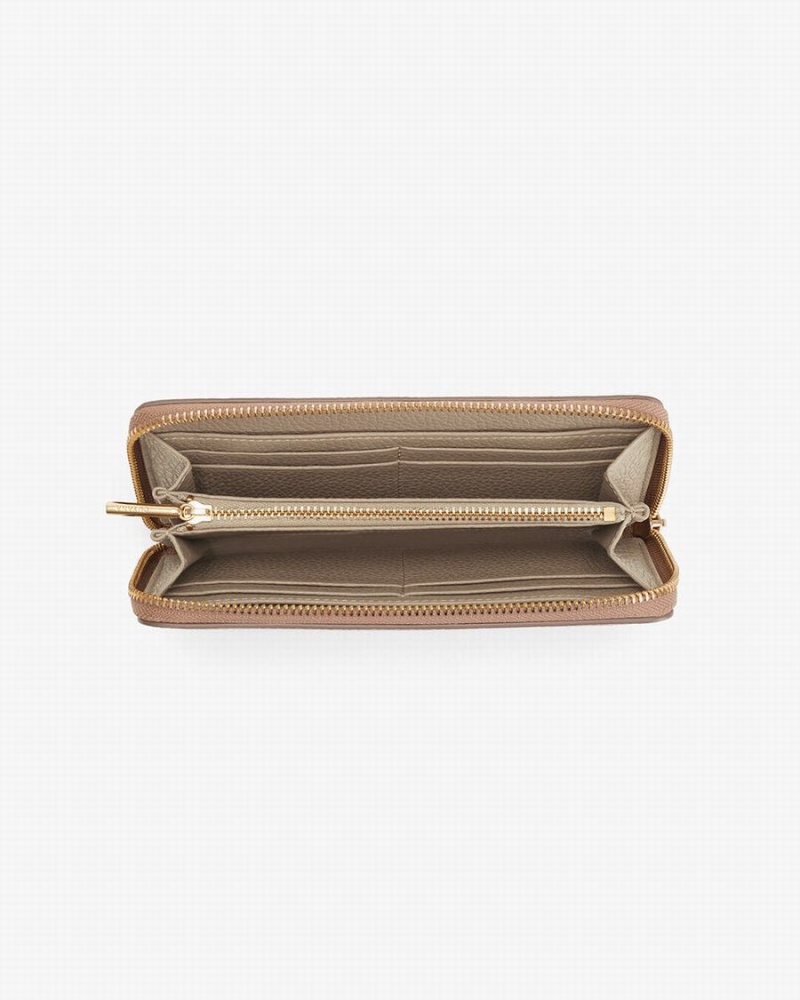 Cuyana Classic Zip Around Pung Dame Khaki Grå | JFU6348MK