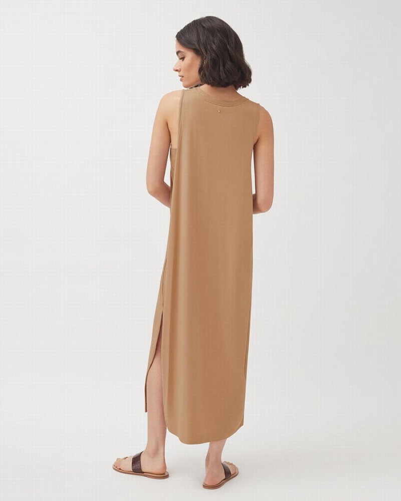 Cuyana Drape-Back Kjole Dame Brune | JOE928JY