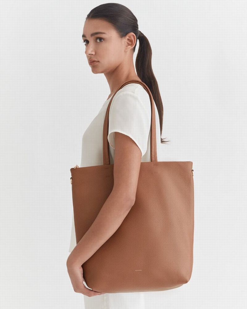 Cuyana Høje Easy Lynlås Tote Tasker Dame Brune | LGC6231GS