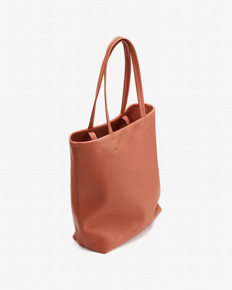 Cuyana Høje Easy Tote Tasker Dame Rød Brune | RPL442GT