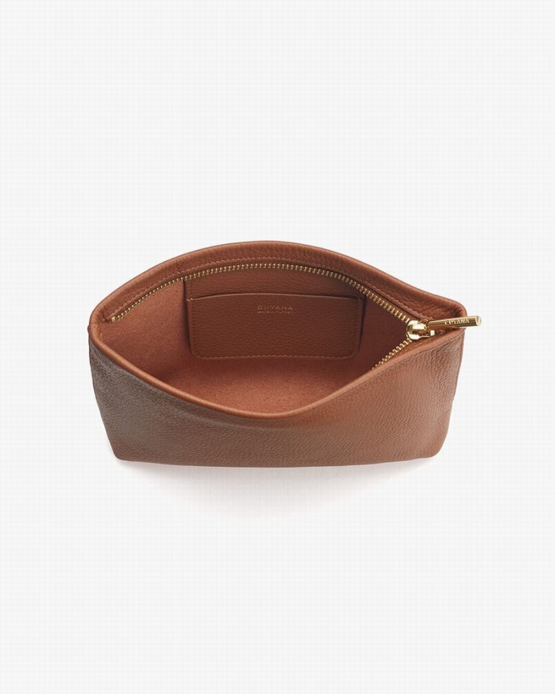 Cuyana Mini Lynlås Pouches Dame Brune | ODQ329EA