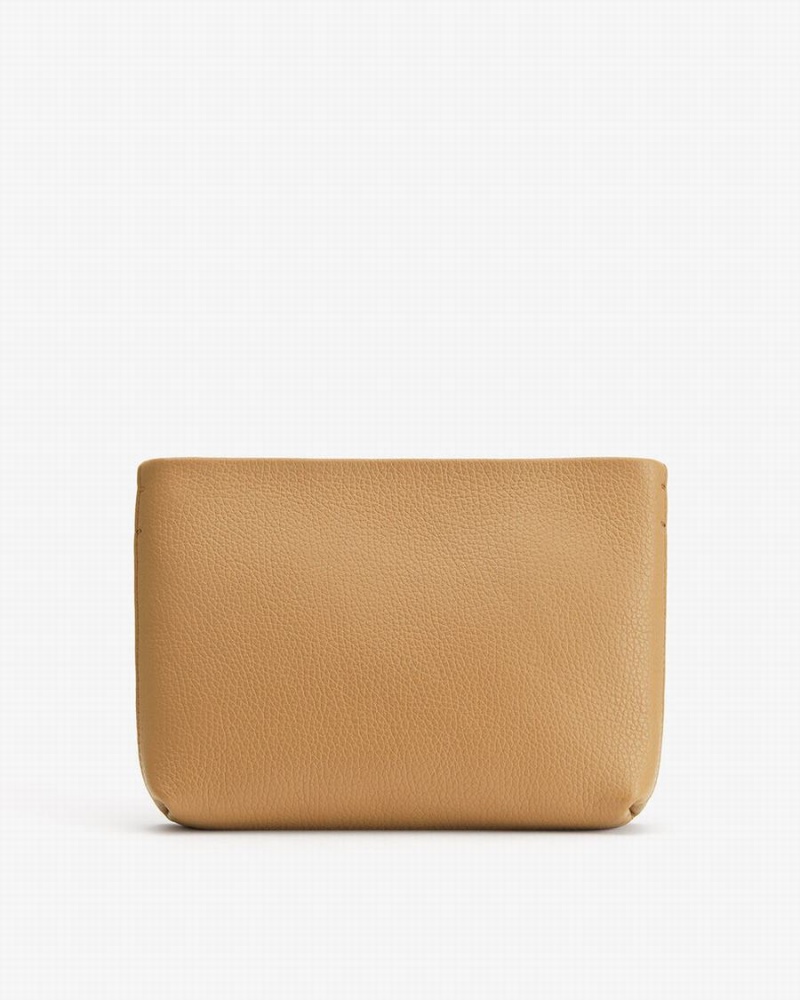 Cuyana Mini Lynlås Pouches Dame Gul Brune | NVN5697WQ