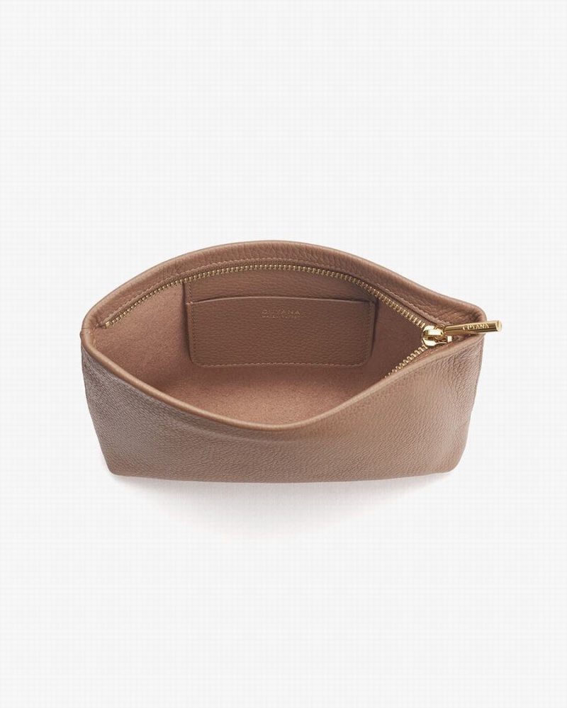 Cuyana Mini Lynlås Pouches Dame Khaki | AKP8549BA