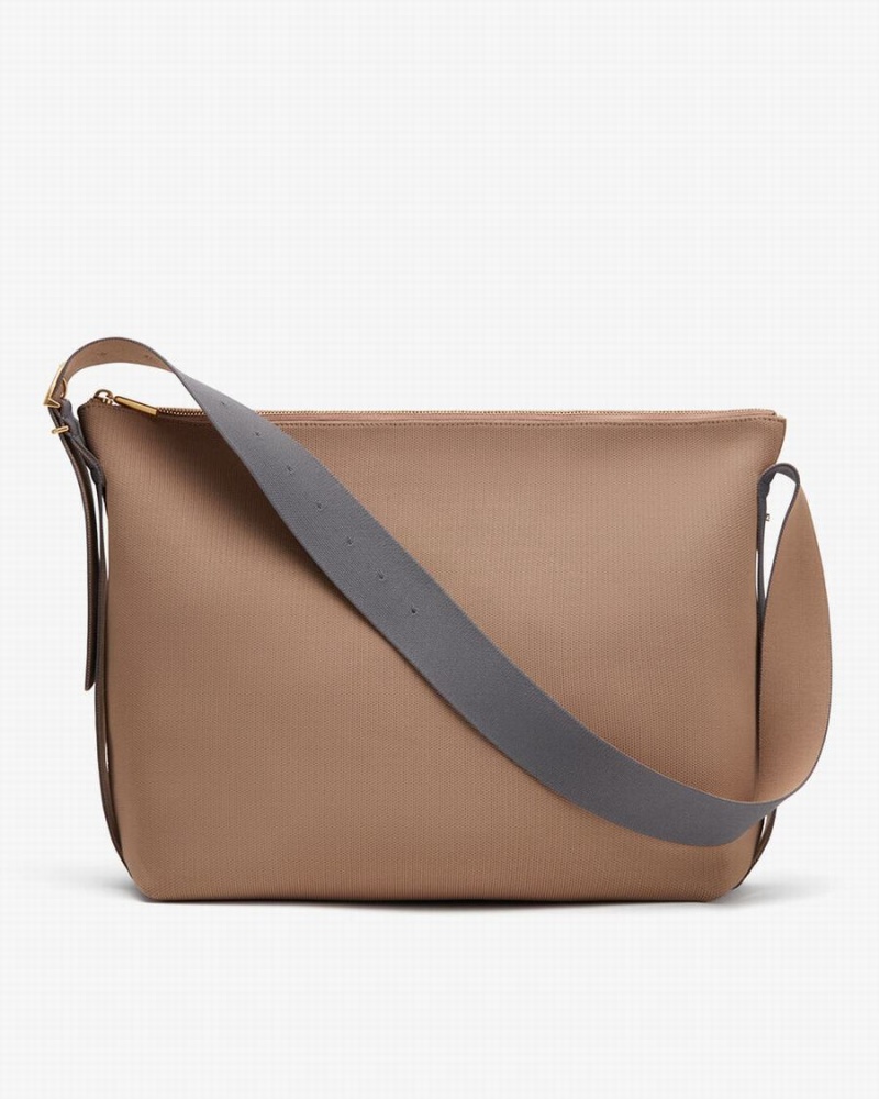 Cuyana Oversized Sling Crossbody Taske Dame Khaki | KTM6937BX