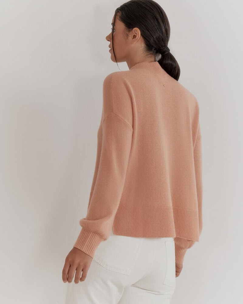 Cuyana Single Origin Cashmere Cropped Trøjer Dame Beige | KRE5986ON