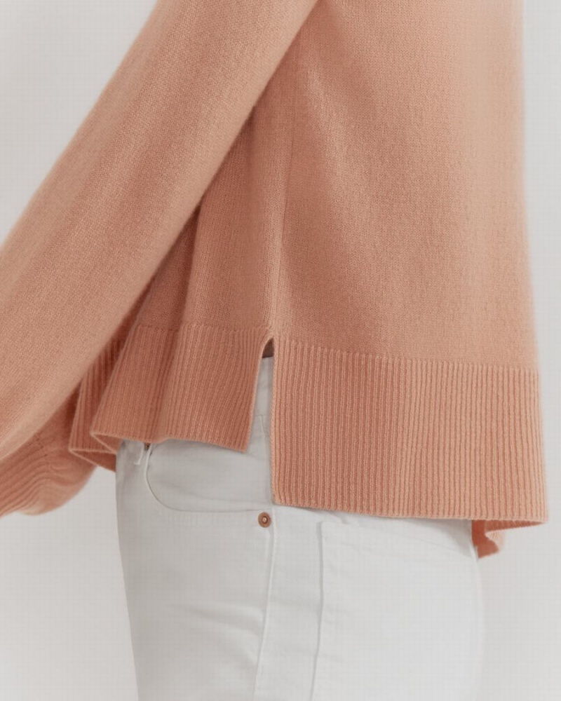 Cuyana Single Origin Cashmere Cropped Trøjer Dame Beige | KRE5986ON