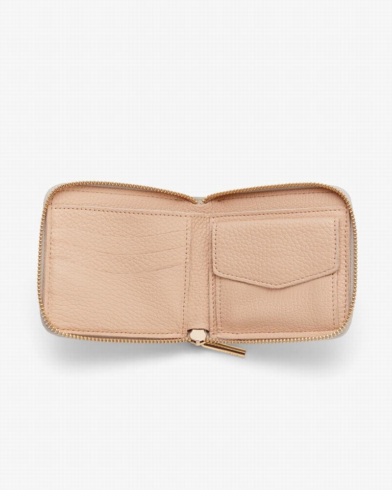 Cuyana Small Classic Zip Around Pung Dame Lysegrå | CGD2393WK