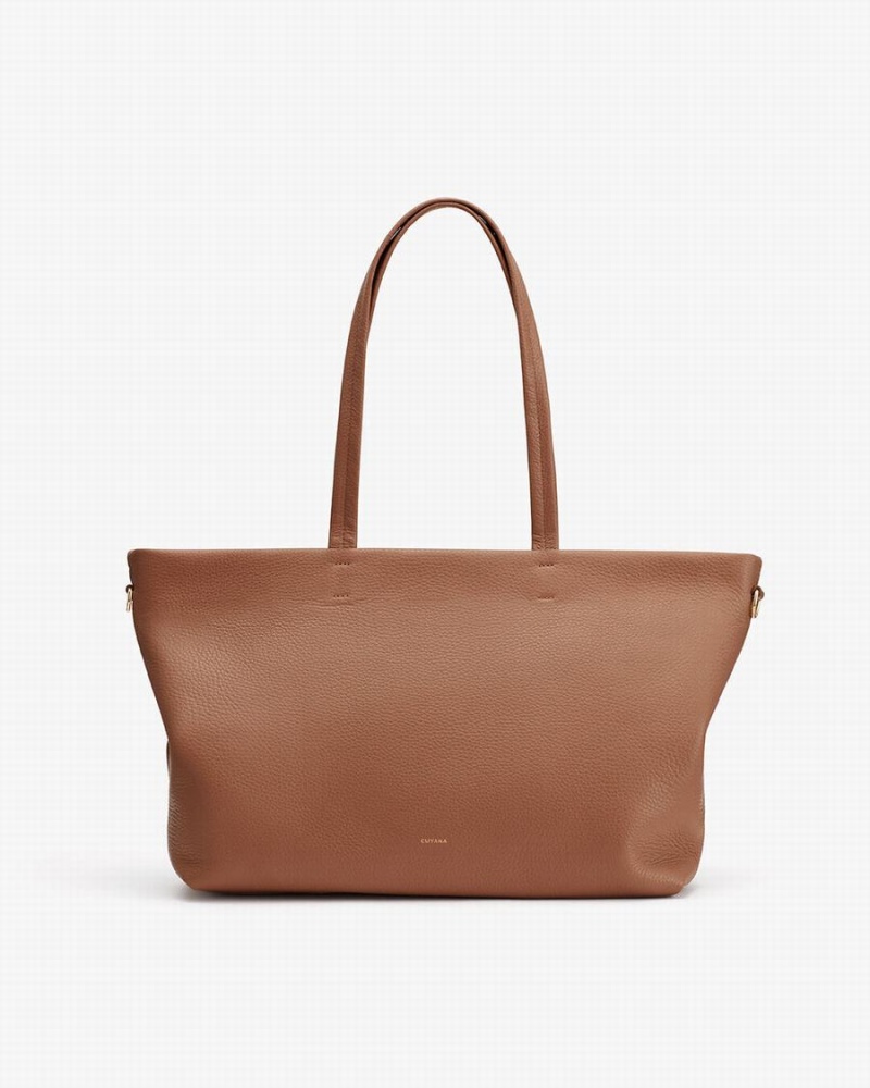 Cuyana Small Easy Lynlås Tote Tasker Dame Brune | NPX8312HP