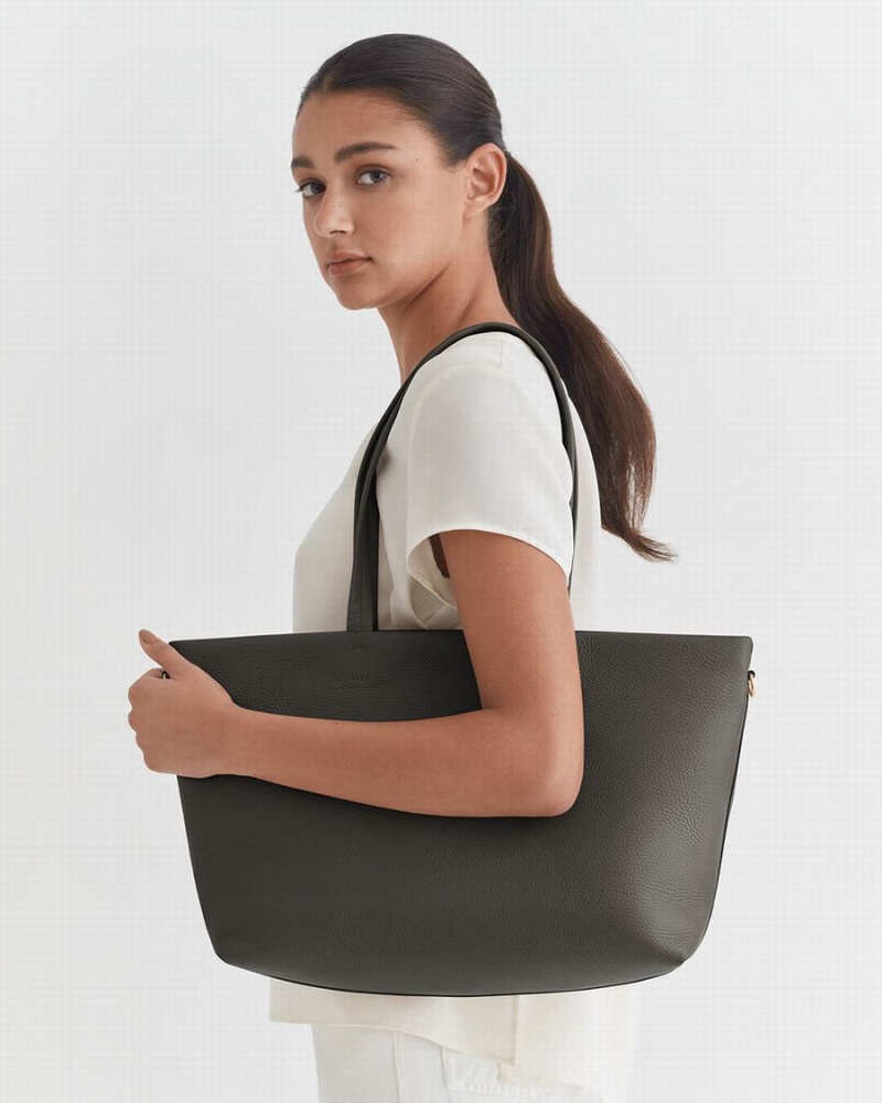 Cuyana Small Easy Lynlås Tote Tasker Dame Mørkegrøn | TYX9064XV