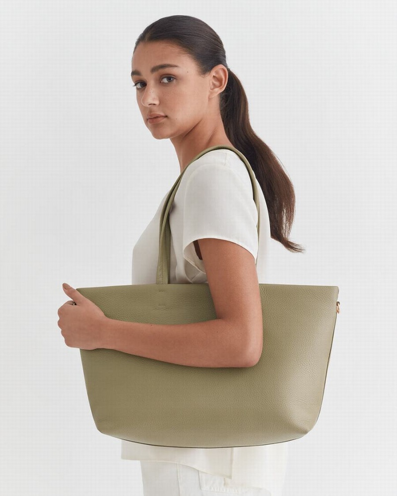 Cuyana Small Easy Lynlås Tote Tasker Dame Grøn | WXB1494HW