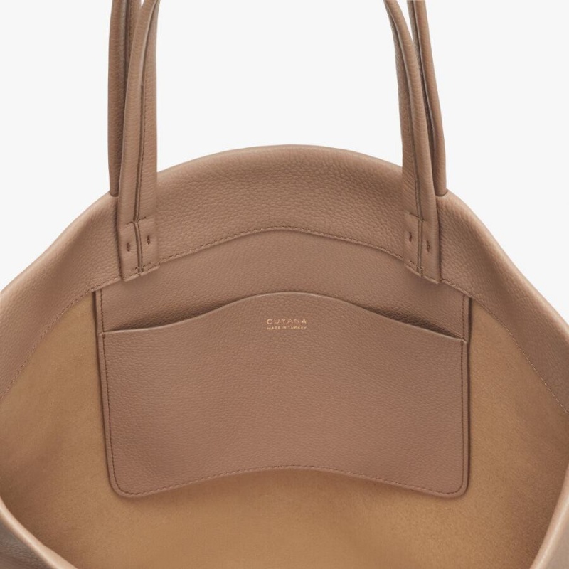 Cuyana Small Easy Tote Tasker Dame Khaki | CQC4950UX