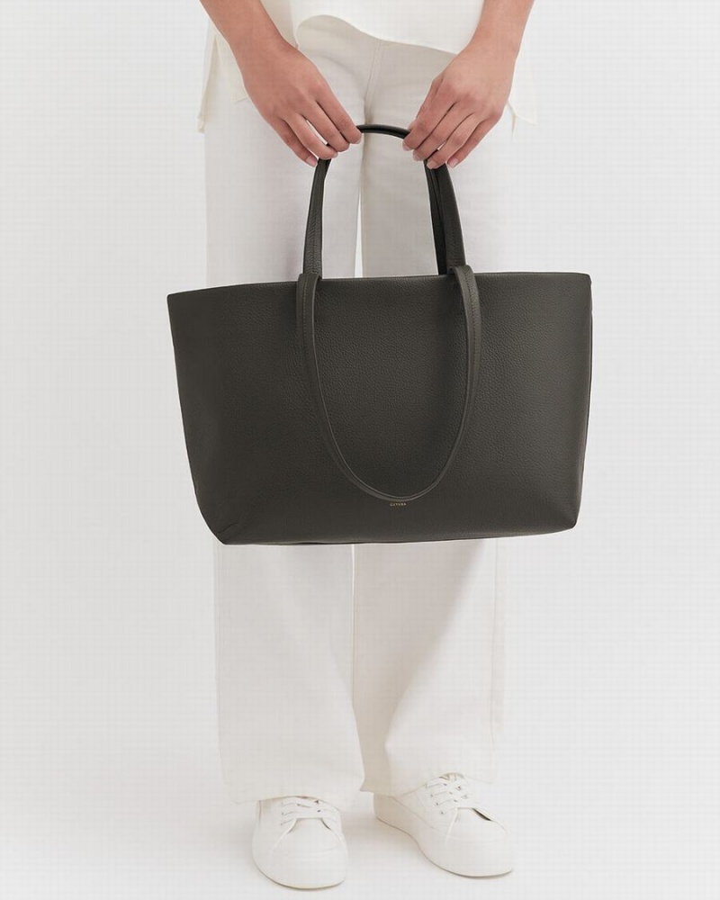 Cuyana Small Easy Tote Tasker Dame Mørkegrøn | LCL9973RK