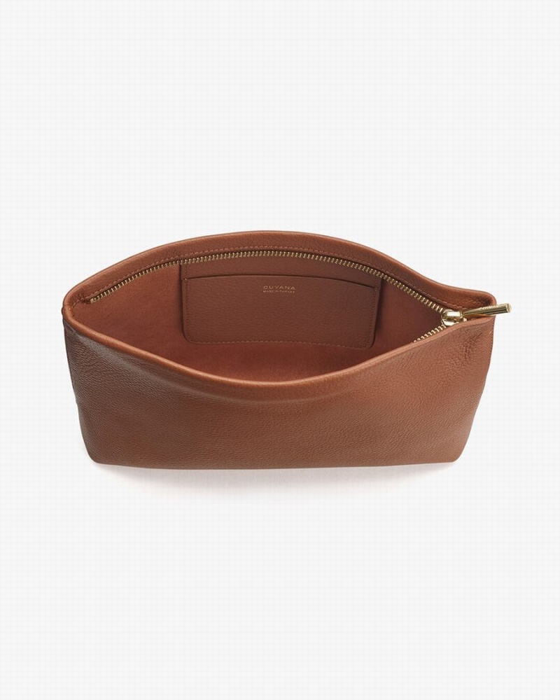 Cuyana Small Lynlås Pouches Dame Brune | UVQ7283XD