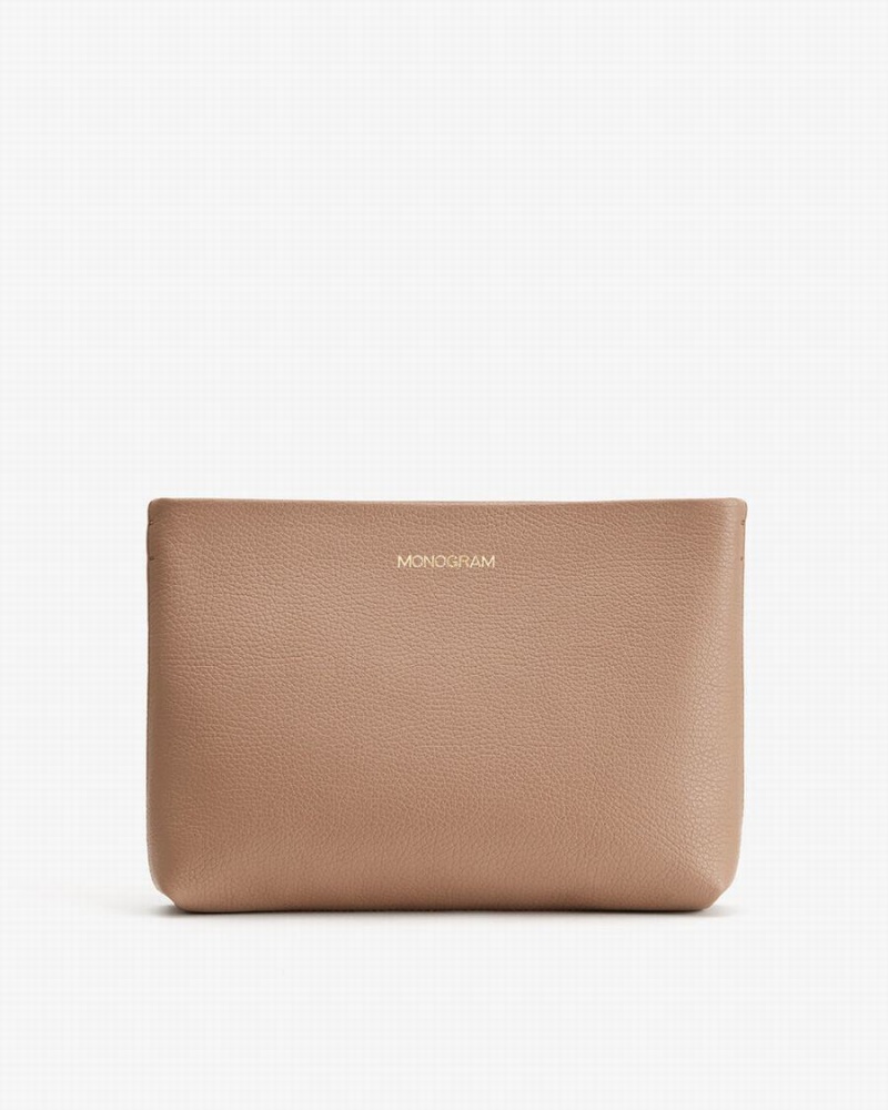 Cuyana Small Lynlås Pouches Dame Khaki | WON9156YB