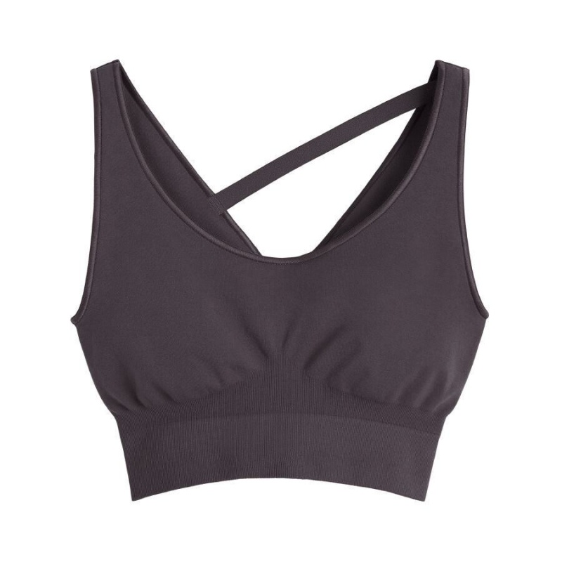 Cuyana Stretch Croppede Toppe Dame Grå | MSD3372QZ