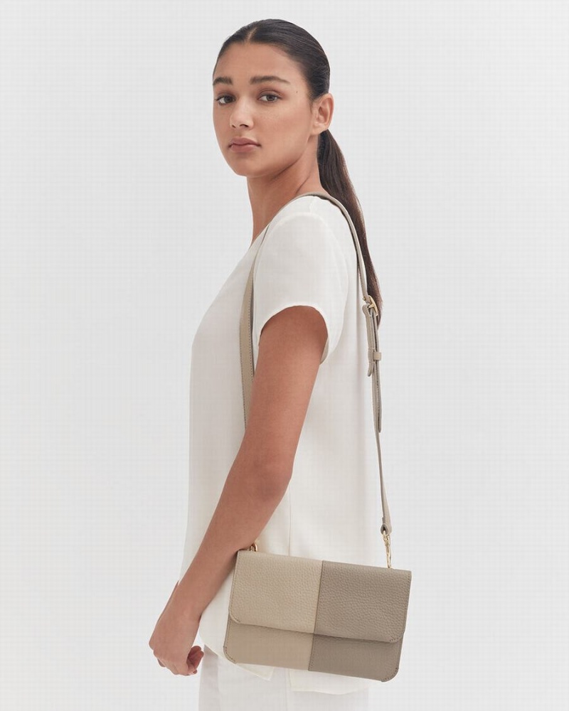 Cuyana System Flap Clutch Tasker Dame Grå | PYP2398QF