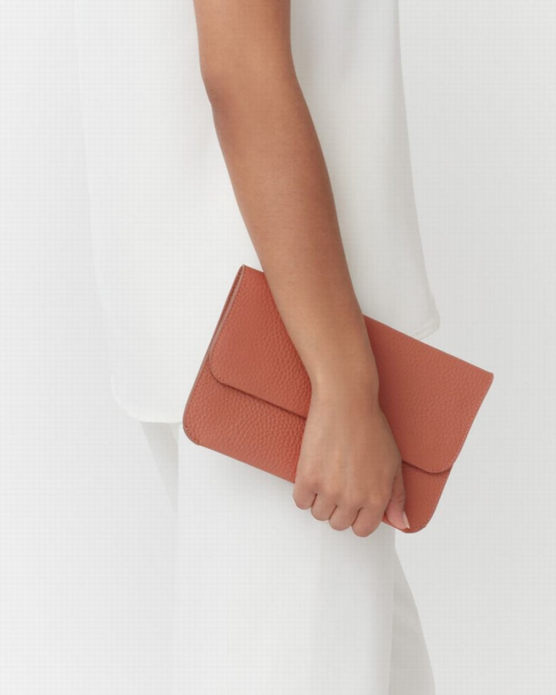 Cuyana System Flap Clutch Tasker Dame Rød Brune | SFS605GI