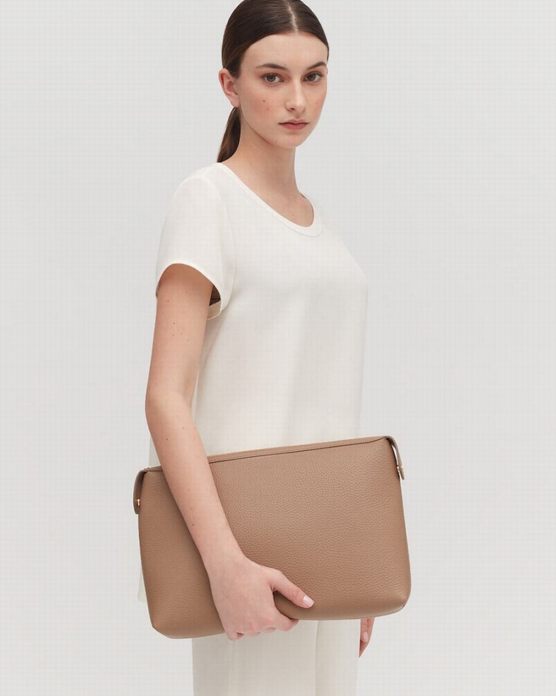 Cuyana System Insert Pouches Dame Khaki | OLN9463CZ