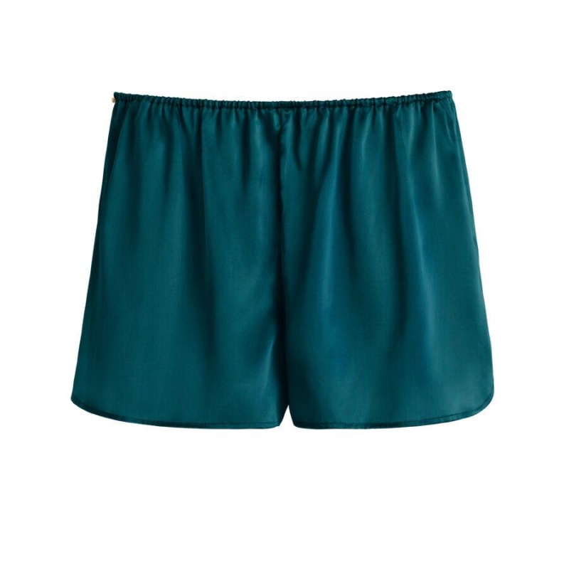 Cuyana Washable Charmeuse Shorts Dame Blå | KLD5246DY